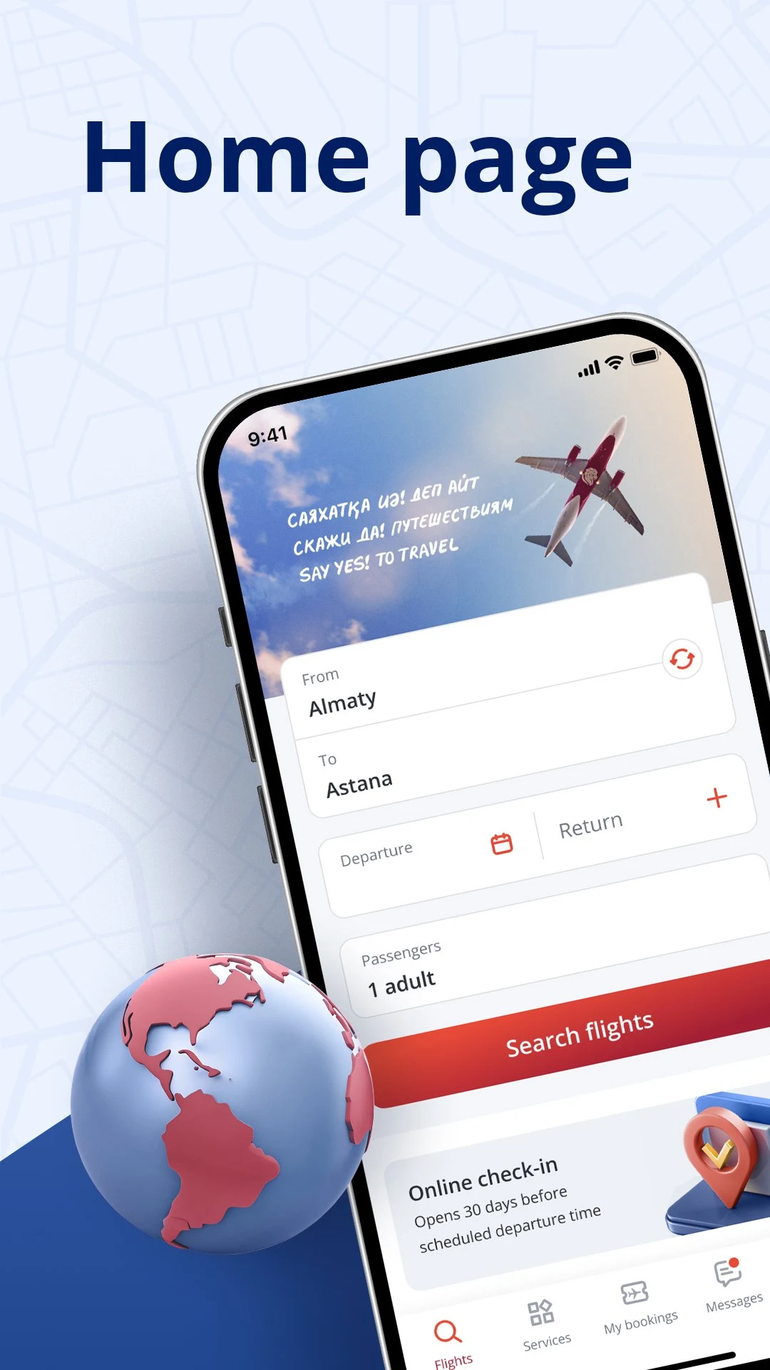 FlyArystan: buy flight tickets screenshot